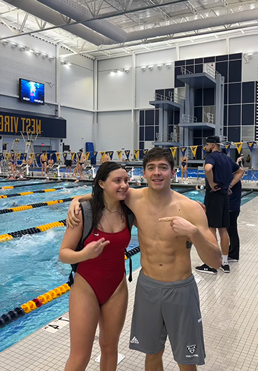 Pictured_Griffin Witte and sister Dana, both D1 athletes