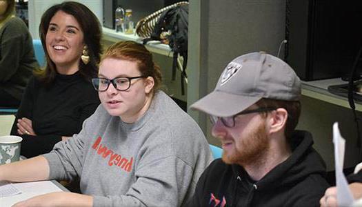 Lab Director Anna Bulszewicz with students in the Koop Lab